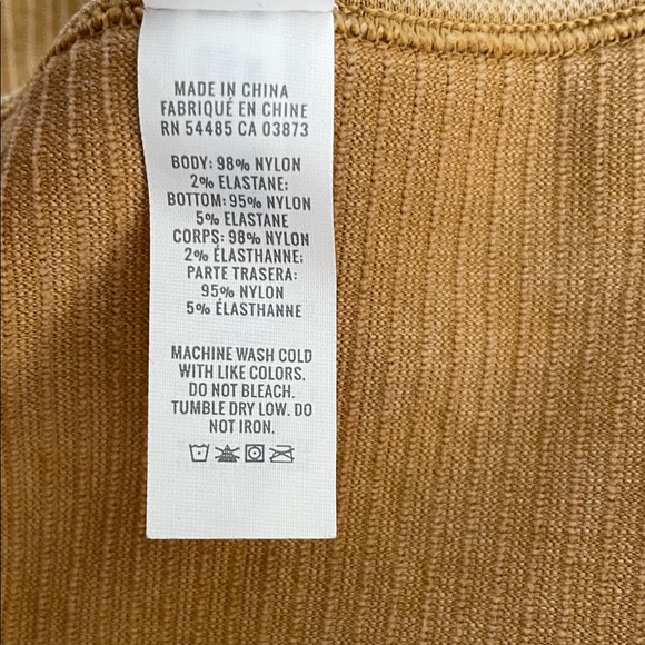 Aerie Ribbed Long Sleeve Crop Top. Size large. Like New - Picture 6 of 6